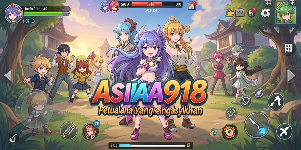 Screenshot gameplay menampilkan aksi seru karakter Anime.