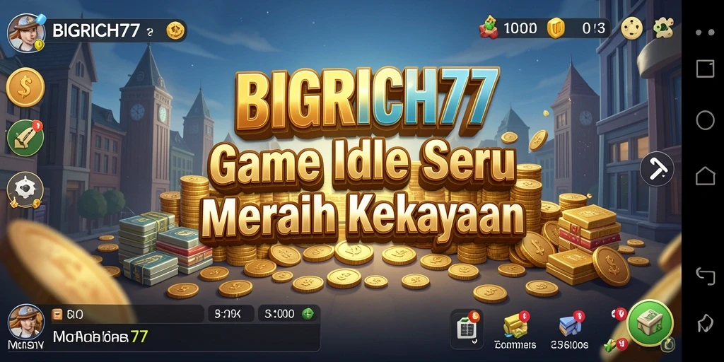 Tampilan menarik dari gameplay BIGRICH77 yang menampilkan kemajuan kekayaan.