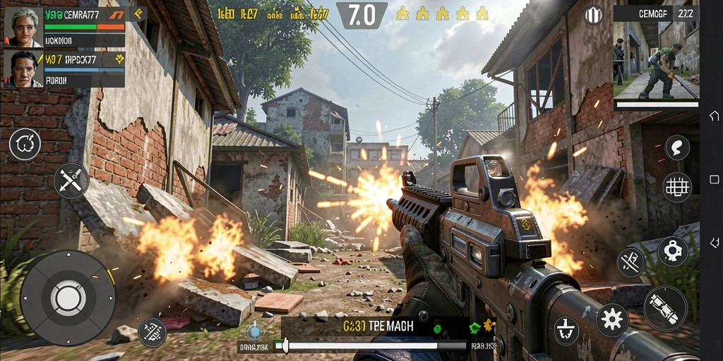 Gameplay intens CEMARA777 dalam pertempuran TPS.