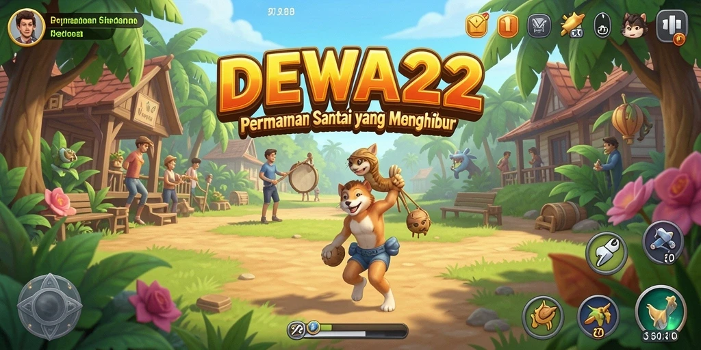 Tangkapan layar DEWA22 menunjukkan gameplay yang mengasyikkan dan penuh warna.
