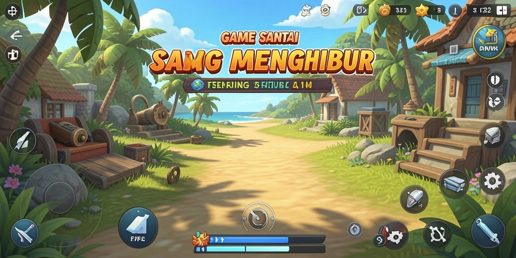 Tampilan gameplay F32 yang santai dan menyenangkan.