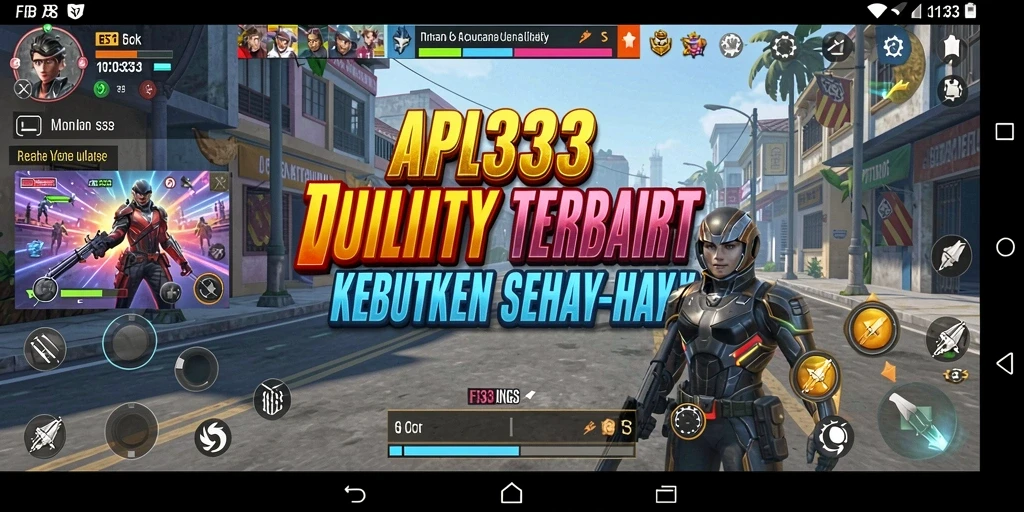 Tampilan utama FB333 dengan berbagai fitur utility yang bermanfaat.