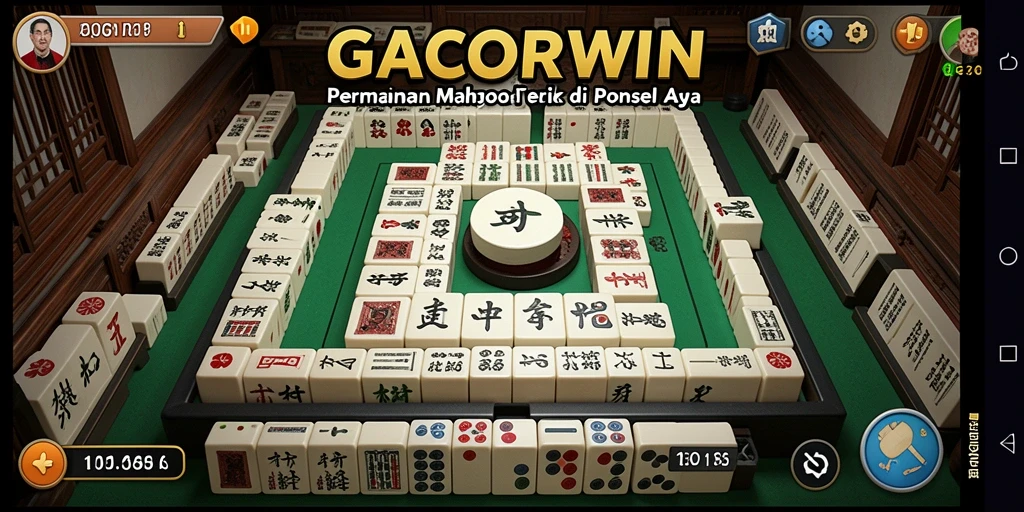 Gameplay menantang dalam GACORWIN, menunjukkan strategi pemain Mahjong.
