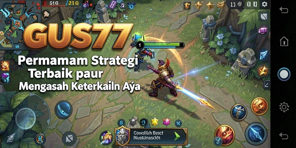 Screenshot utama GUS77 menampilkan momen strategis dalam gameplay.