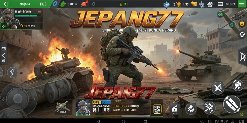 Tangkapan layar utama <strong>JEPANG77</strong> menampilkan momen seru dalam pertempuran strategis.