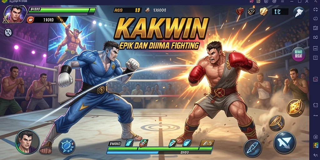 Tampilan pertarungan seru dan karakter yang menakjubkan di KAKWIN.