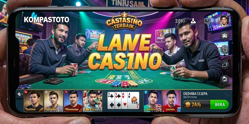 Gameplay menarik di KOMPASTOTO dengan dealer langsung dan suasana kasino.