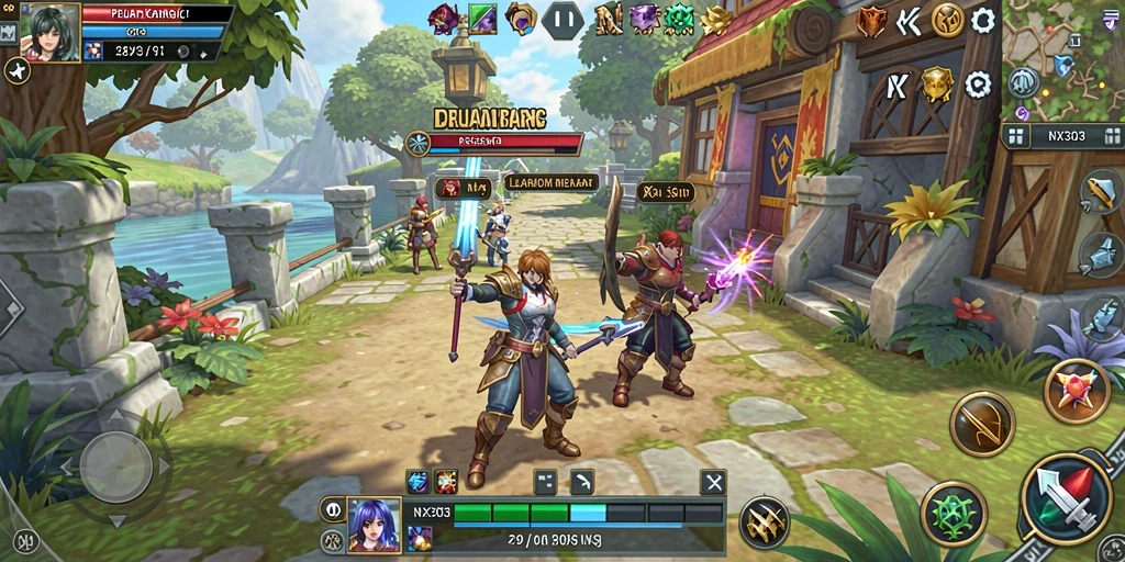 Tampilan gameplay RPG yang seru dan menantang di NX303.