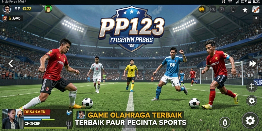 Tampilkan gameplay menegangkan PP123 di lapangan olahraga.