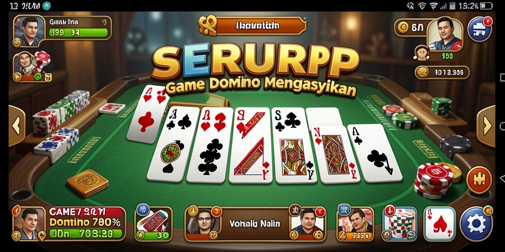 Tampilan gameplay SERURP yang menarik untuk pemain Domino.