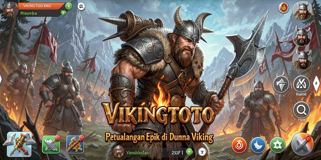 Tampilan gameplay RPG VIKINGTOTO yang memukau.