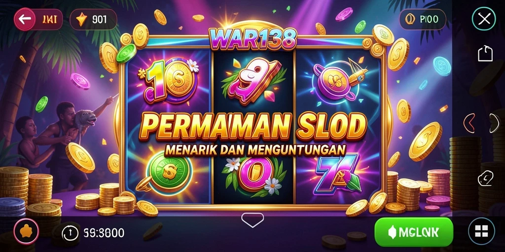 Tampilan gameplay menarik dari permainan Slot WAR138.