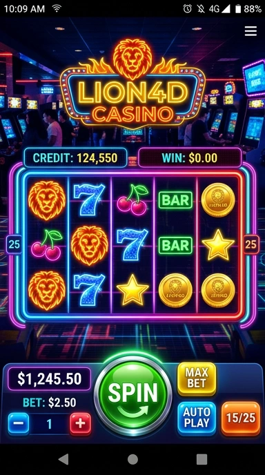 Tampilan antarmuka pengguna lion4d yang ramah dan intuitif.